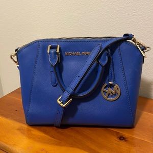 Pretty Royal Blue Michael Kors Crossbody Shoulder Purse